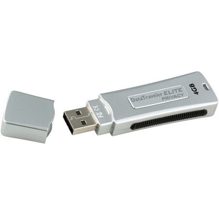Kingston Technology DataTraveler Elite, Privacy Edition, 4GB, Ultra Secure Plug-and-Play Flash Drive, USB 2.0