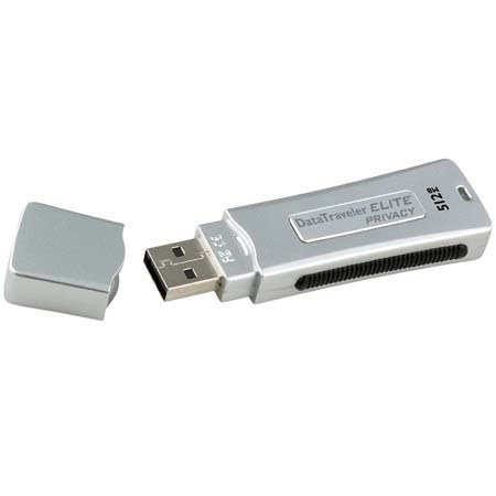 Kingston Technology DataTraveler Elite, Privacy Edition, 512mb, Ultra Secure Plug-and-Play Flash Drive, USB 2.0