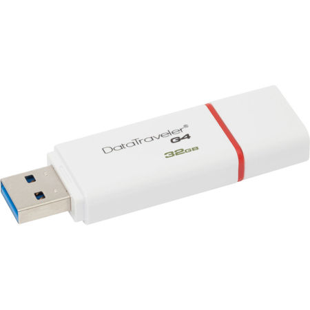 Kingston Technology 32GB DataTraveler Gen 4 (DTIG4) USB 3.0 Flash Drive, Red
