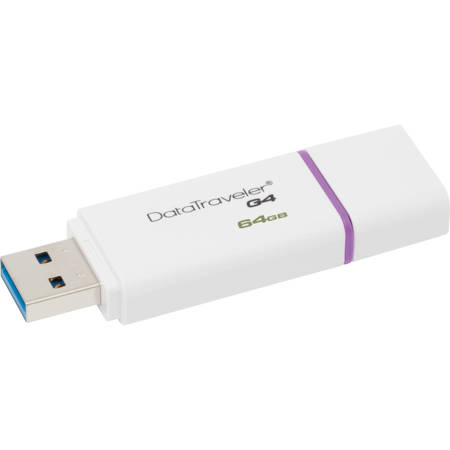 Kingston 64GB DataTraveler Generation 4 (DTIG4) USB 3.0 Flash Drive, Violet