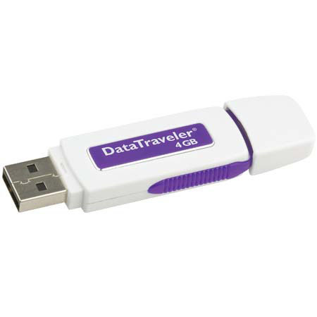 Kingston Tech DataTraveler I, 4GB Flash Drive, Purple