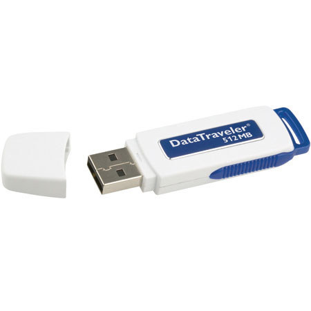 Kingston Technology Data Traveler I, 512mb Flash Drive with USB 2.0 Interface, Blue