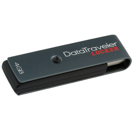 Kingston DTL4GB Datatraveler Locker Flash Drive, 4GB