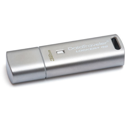 Kingston Technology DTLPG2/32GB, 32GB DataTraveler Locker+ G2 USB Flash Drive