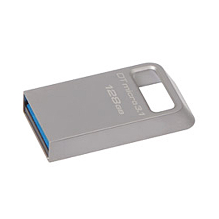 Kingston Technology 128GB DataTraveler Micro 3.1 Ultra-Compact Metal Flash Drive