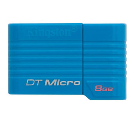Kingston Technology DTMC/8GB 8GB DataTraveler Micro Flash Drive, Blue
