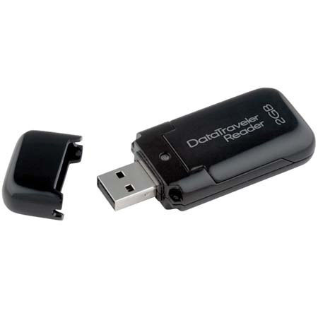 Kingston Technology DataTraveler Reader, USB Flash Drive and Card Reader, 2GB