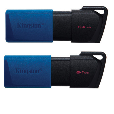 Kingston Technology DataTraveler Exodia M 64GB USB 3.2 Gen 1 Flash Drive, 2-Pack
