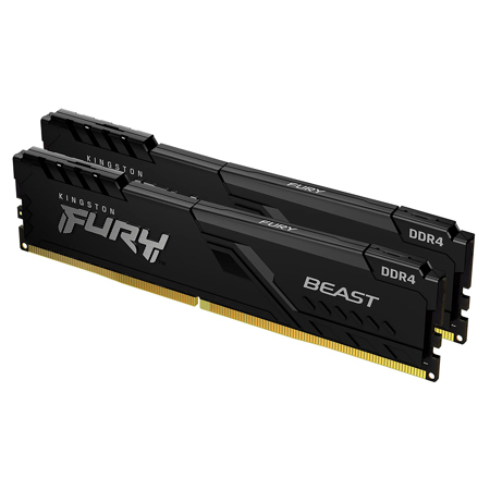 Kingston Technology FURY Beast DDR4 16GB (2x 8GB) 3200 MHz CL16 288-Pin DIMM Memory Kit