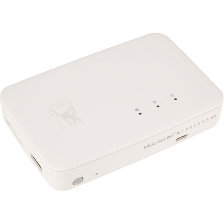 Kingston Technology MobileLite Wireless G3 5400mAh Power Bank, White
