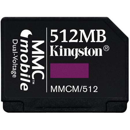 Kingston Technology 512mb MultiMedia MMCmobile Memory Card. #MMCM512