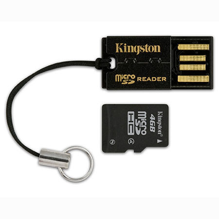 Kingston MRG2SDC44GB 4GB microSDHC with USB Card Reader
