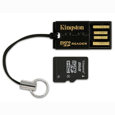 Kingston MRG2SDC4 8GB microSDHC Card with USB Reader