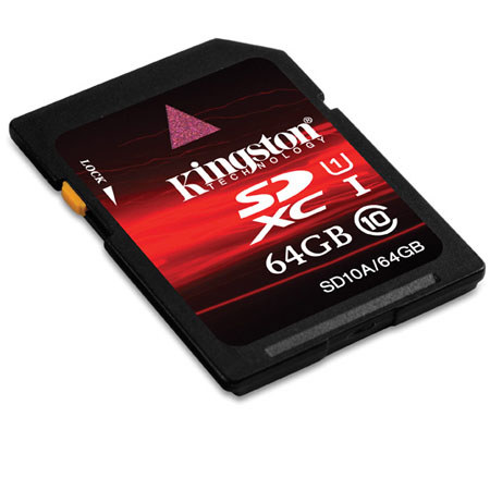Kingston SD10A64GB 64GB Class 10 SDXC Memory Card