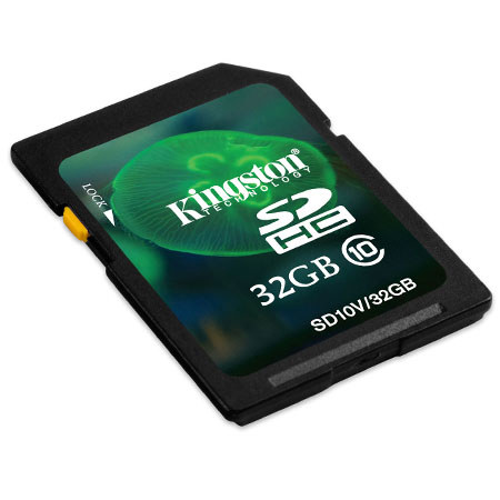Kingston 32GB Class 10 SDHC Memory Card
