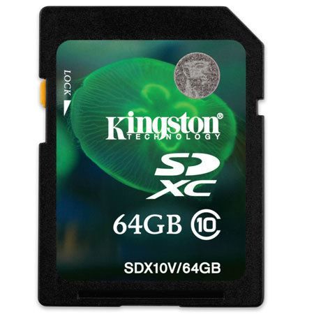Kingston 64GB Class 10 SDXC Memory Card