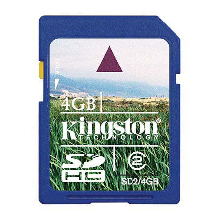 Kingston Technology 4GB Class 2 SDHC Memory Card
