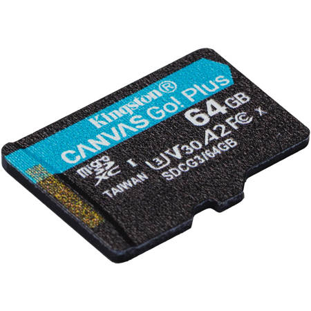 Kingston Technology Canvas Go! Plus 64GB microSDXC UHS-I Class 10 Memory Card