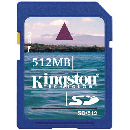 Kingston Technology 512mb Secure Digital (SD) Memory Card #SD512