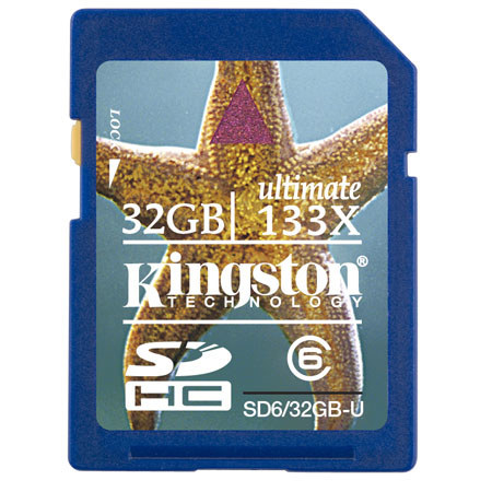 Kingston SD632GBU 32GB Class 6 SDHC Memory Card