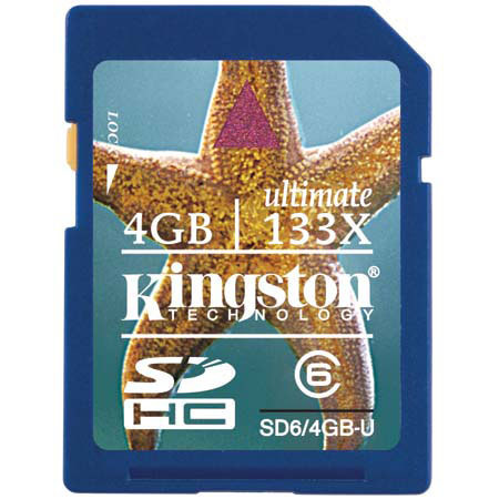 Kingston Technology 4GB Class 6 SDHC Ultimate Mem Card