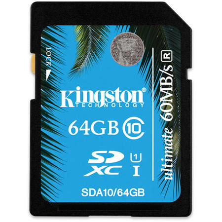 Kingston Technology Kingston 64GB Class 10 UHS-I SDXC Memory Card