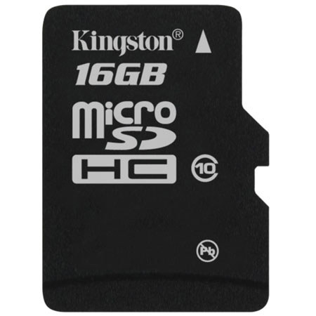 Kingston 16GB Class 10 SDHC Memory Card + SD Adapter