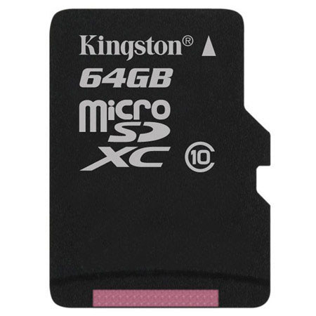 Kingston 64GB Class 10 MicroSDXC Memory Card