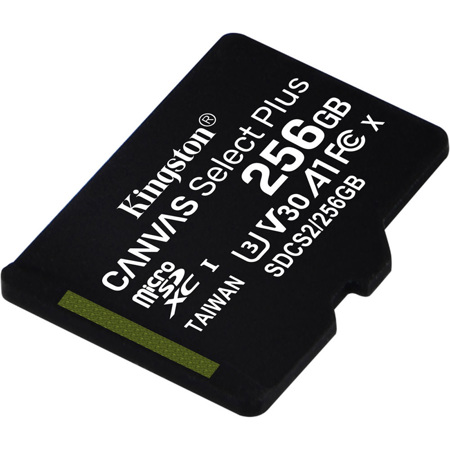 Kingston Technology Canvas Select Plus 256GB microSDXC UHS-I Class10 Memory Card