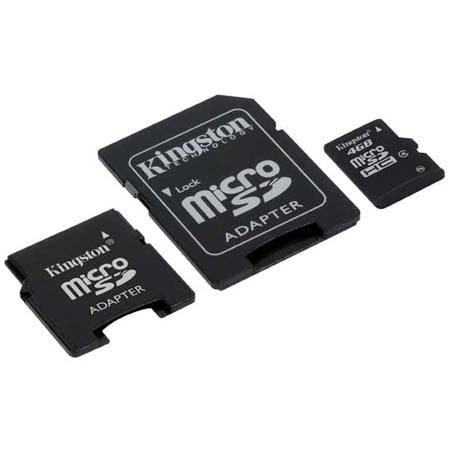 Kingston SDC44GB2ADP 4GB microSDHC Memory Card