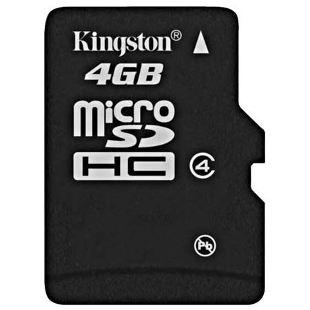 Kingston 4GB Class 4 SDHC Memory Card
