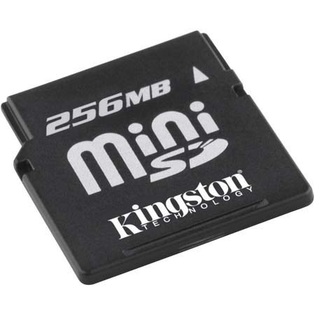 Kingston Technology 256mb Mini Secure Digital (miniSD) Memory Card #SDM256