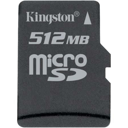 Kingston Technology 512mb Micro Secure Digital, microSD, Memory Card #SDC512