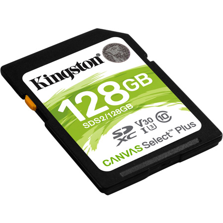 Kingston Technology Canvas Select Plus 128GB SDXC UHS-I Class 10 Memory Card