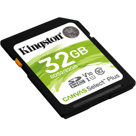 Kingston Technology Canvas Select Plus 32GB SDHC UHS-I Class 10 Memory Card