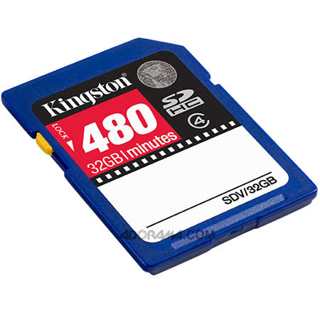 Kingston Tech 32GB Class 4 SDHC Video Memory Card