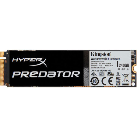 Kingston Technology 480GB HyperX Predator PCIe Gen2 x4 (M.2)