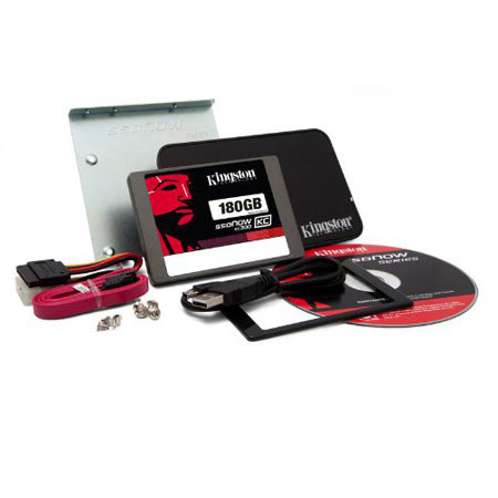 Kingston Technology SSDNow KC300 SATA 3 2.5" 180GB SSD Upgrade Bundle Kit