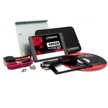 Kingston Technology SSDNow KC300 SATA 3 2.5" 480GB SSD Upgrade Bundle Kit