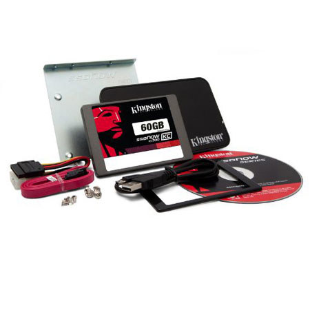 Kingston Technology SSDNow KC300 SATA 3 2.5" 60GB SSD Upgrade Bundle Kit