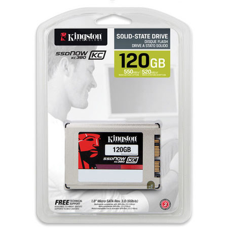 Kingston Technology SSDNow KC380 Micro SATA 3 1.8" 120GB Internal SSD