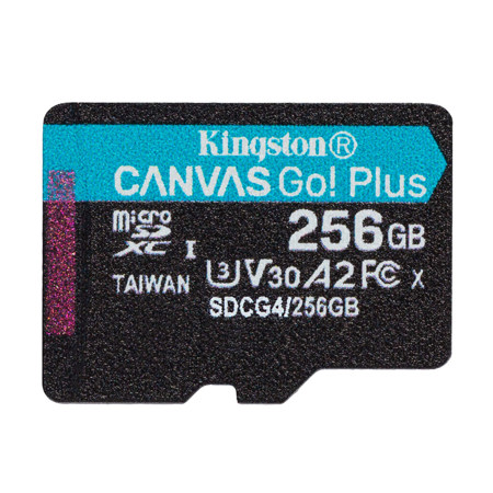 Kingston Technology Canvas Go! Plus UHS-I microSDXC Memory Card Without SD Adapter 256GB
