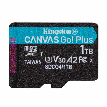 Kingston Technology Canvas Go! Plus UHS-I microSDXC Memory Card Without SD Adapter 1TB