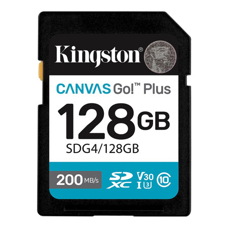 Kingston Technology Canvas Go! Plus UHS-I SDXC Memory Card 128GB