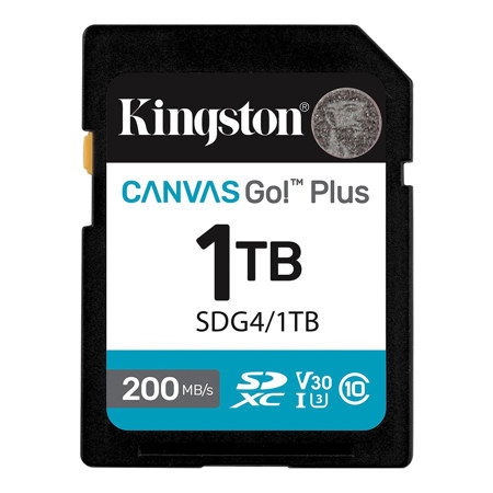 Kingston Technology Canvas Go! Plus UHS-I SDXC Memory Card 1TB