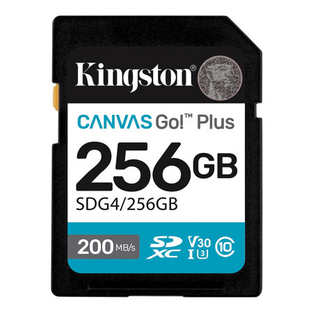 Kingston Technology Canvas Go! Plus UHS-I SDXC Memory Card 256GB
