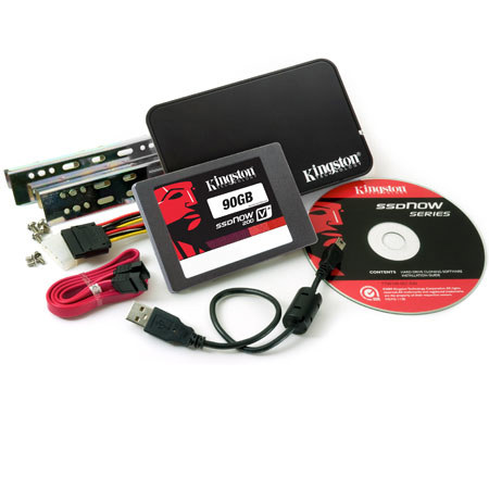 Kingston V+200 Series 90GB 2.5" SATA SSD Drive Upgrade Bundle Kit