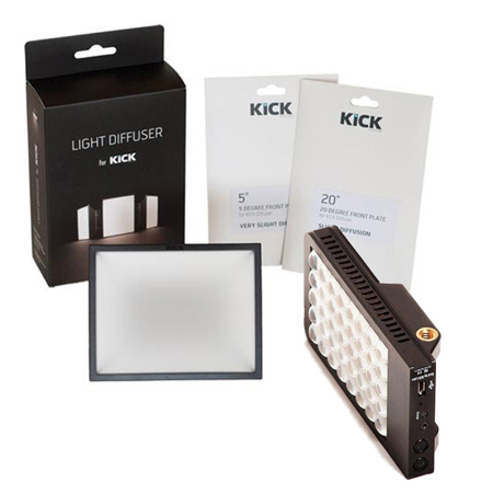 Kick LED Color Light for iPhone, Smartphone, and DSLR Camera W/Diffuser for Kick