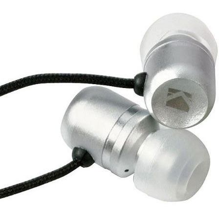 Kicker EB101 Noise-Isolating In-Ear Headphones - Silver