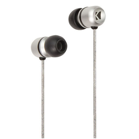Kicker Valid Premium Noise-Isolation In-Ear Monitors, Silver